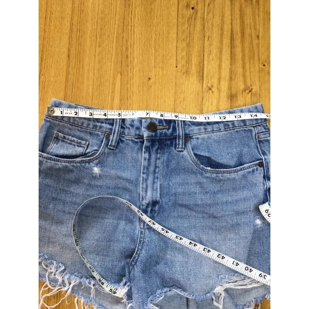 Blanknyc The Barrow Vintage High-Rise Distressed Denim Shorts Size 29